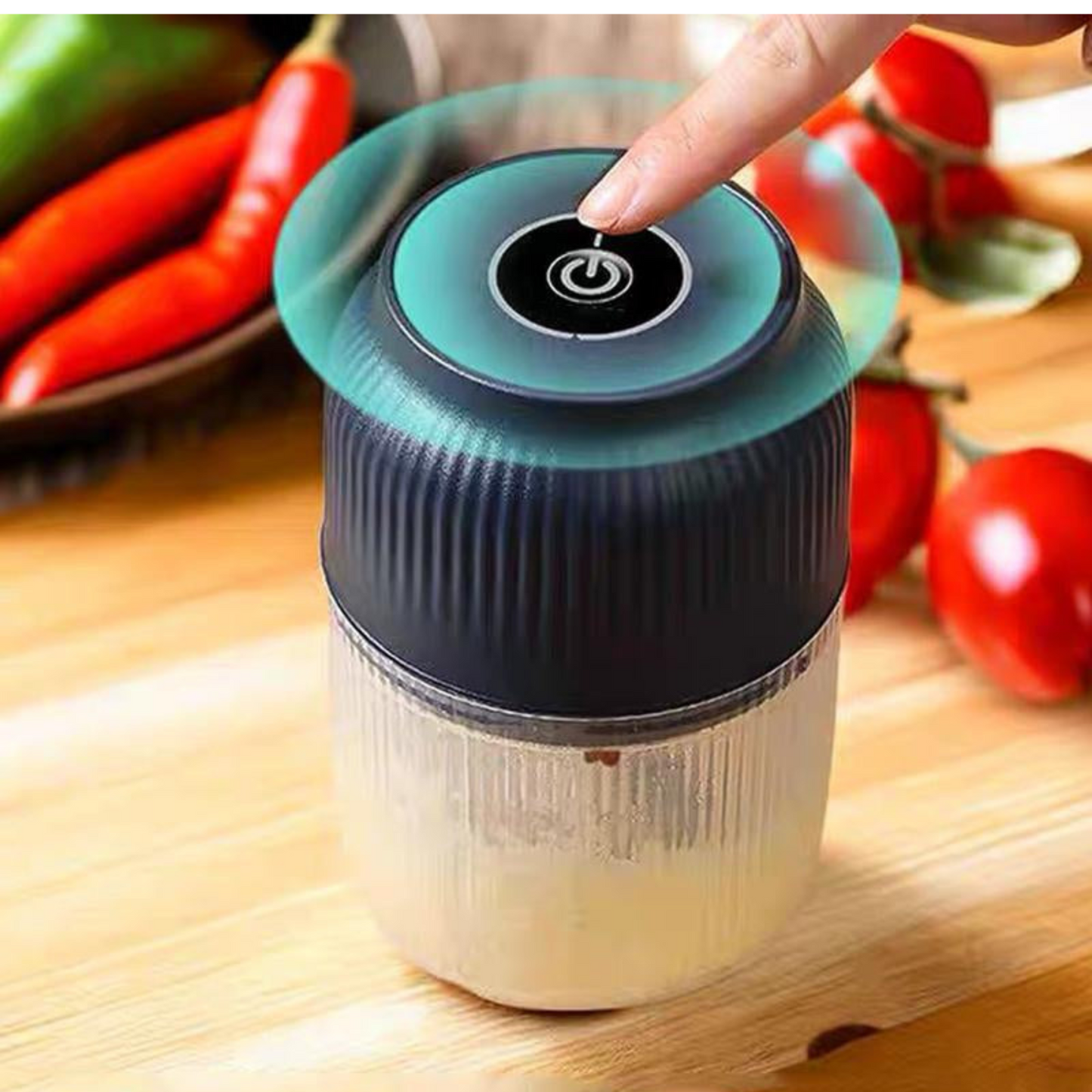 Mini Picadora Eléctrica Portátil USB para Cocina Rápida